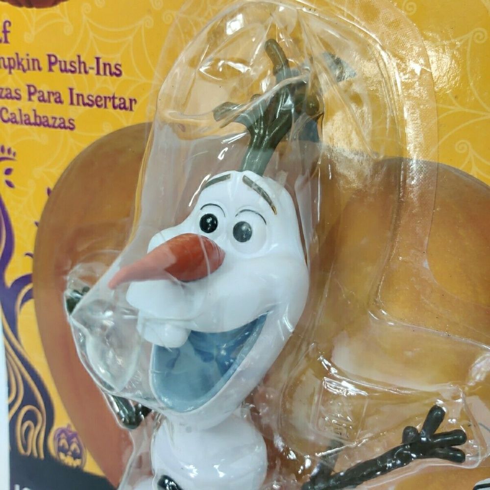 Disney Frozen Olaf Pumpkin Push-ins Gemmy 2015 Halloween Decor - Picture 5 of 5